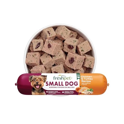 Freshpet Fresh Dog Food, Slice & Serve Roll, Small Dog Grain Free Chicken & Turkey Recipe, 1 lb.
