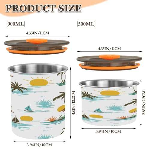 ATTX Envase Hermético de Acero Inoxidable 500 ml miniatura 2