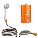Produktbild LIEBMAYA 12V Tragbare Außendusche, Outdoor Dusche, Campingdusche eingebauter 4400mAh Batterien Angetriebene Duschpumpe Wasserpumpe für Camping, Wandern, Reisen, Garten, Strand, IPX7 wasserdicht