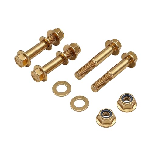 YunGlee Front Shock Lower Bolt Kit Compatible with Toyota 4Runner 1996-2021, FJ Cruiser 2007-2014, Lexus GX460 GX470 – Class 10.9 Yellow Zinc Coated Suspension Replacement Hardware (2 pcs)