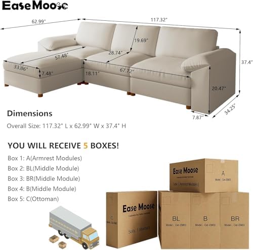 EASE MOOSE Sectional - Thumbnail 2