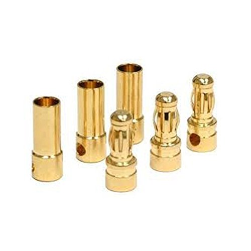 Conectores banana de oro 3.5mm para batería y ESC en pack de 20 pares