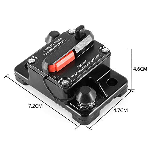 ANJOSHI 300A Circuit Breaker 50-300 Amp with Manual Reset Inline Stereo Audio Panel Mounting Replacement Fuse for Overload Protection, Waterproof - Thumbnail 6