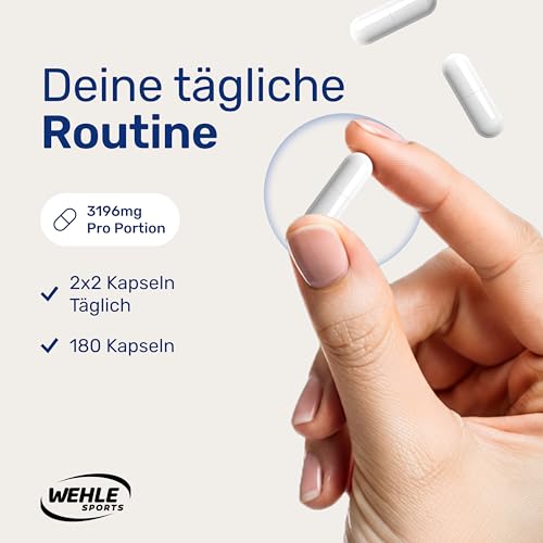 L-Carnitin Kapseln Hochdosiert 3196mg - 180 Kapseln - Komplex aus L-Carnitin-Tartrat, Acetyl - vegan aus Deutschland Laborgeprüft - Verpackung kann variieren