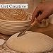 9 inch Banneton Bread Proofing Basket Baking Set Artisan Bread Sourdough Starter Kit Gift for Bakers