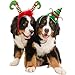 2Pcs Holiday Dog Headband for Christmas- Adorable Pet Hair Bands Accessories for Dog and Cat