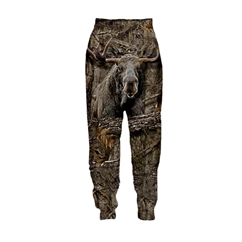 Pantalon de survêtement Harajuku à motif animal 3D confortable et fluide