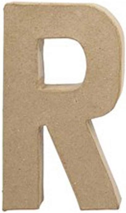 DISC - LAST FEW - 20.5cm Large Paper Mache Letter R | Papier Mache Shapes