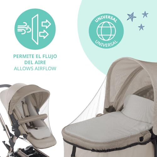 Miniatura 2 de Jané Mosquitera Universal Carrito Bebé, Para Capazo, Silla Y Portabebé, Protección Insectos, Transpirable, Con Bolsa De Transporte