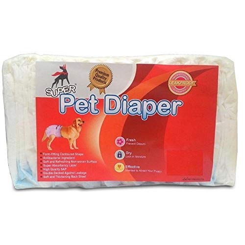 PetWag Disposable Dog Diapers with Absorbent Wraps, Medium (48 X 35 cm), Pack of 12 (B07TZKX5ZL) Amazon Price History, Amazon Price Tracker