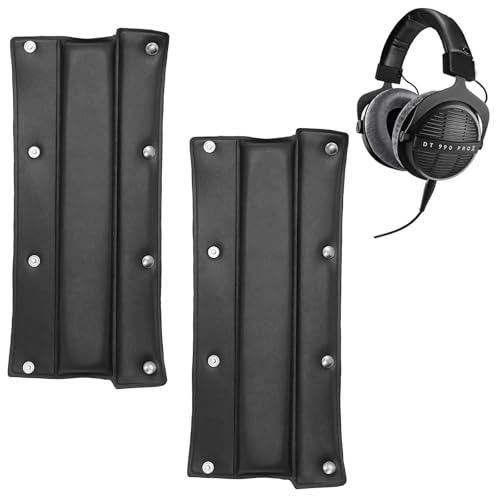 Bandeau de Remplacement à Boutons, 2 Coussin pour Aerre Tête, Protecteur de Coussinet de Bandeau Housse Casque, pour T70P T5P T1 DT990 DT880 DT770PRO et Autres