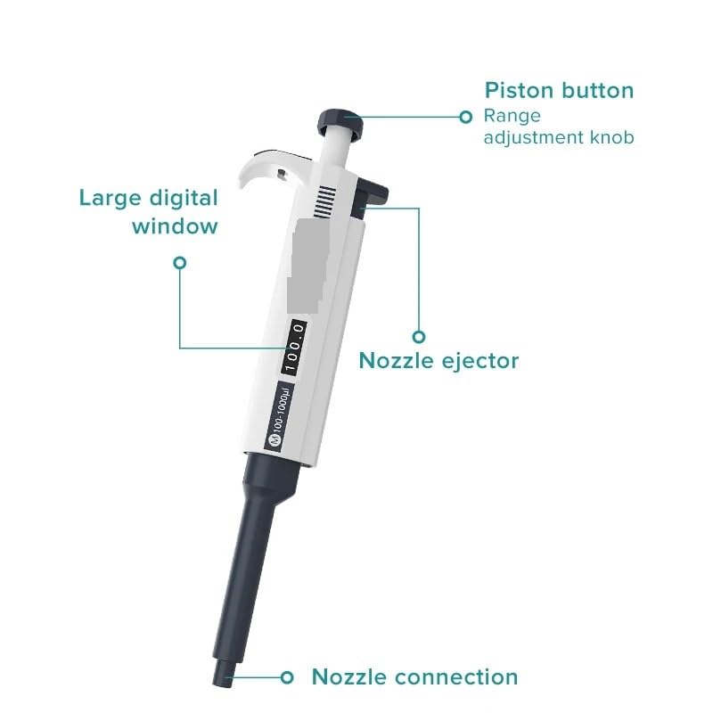 Pipeta Pipeta ajustable de laboratorio y pipeta ajustable(0.1-2.5ul)