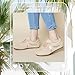 RCTEC Women Loafers Shoes Casual Flat Comfortable Walking Shoes Women's Fashion Sneakers Footwear (Tan Cow Suede 8)