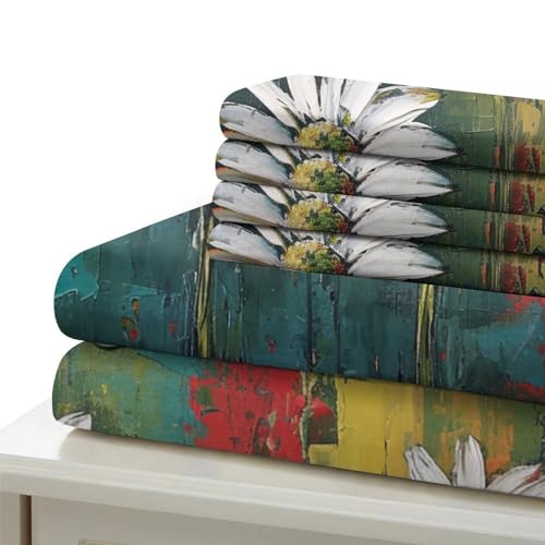 Housse de couette 260x220 microfibre lit super king parure 3 pièces - 6