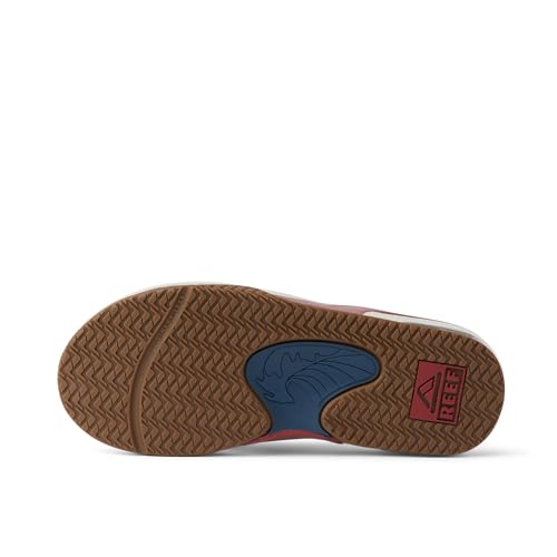 REEF Kids' Fanning Flip Flop, Arch Support, Durable Outsole, Water Friendly, Varsity, 33