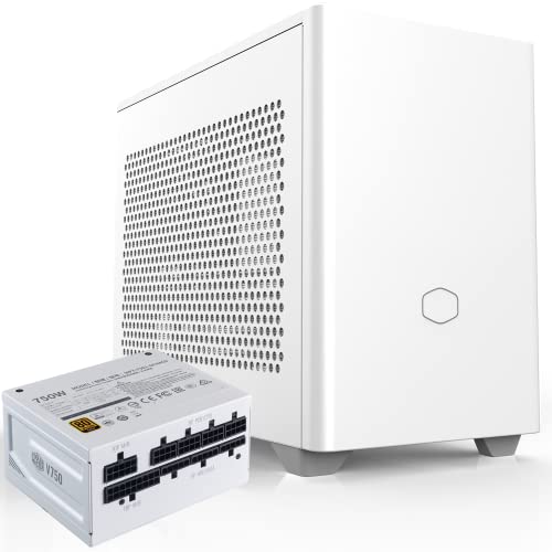 Image of Cooler Master NR200 Mini-ITX Case and V750 SFX Gold Full Modular PSU White Bundle with 80+ Gold, Vented Panel, Triple-Slot GPU, 120mm Fan, SFX Form Factor