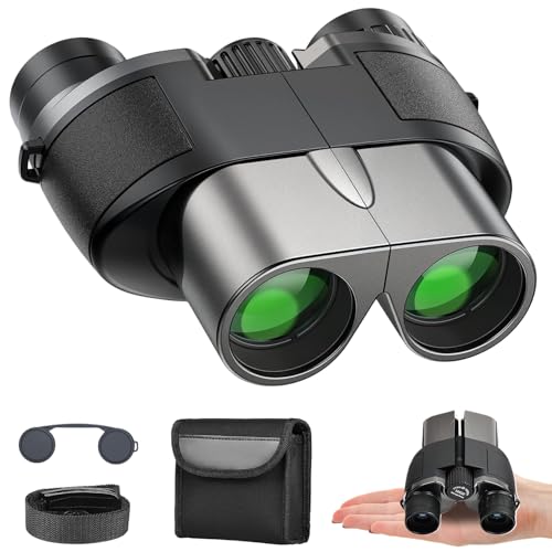 10X25 Compact Binoculars for Adults, High Power Clear Vision, Easy Focus & Durable Design with Low Light Vision for Bird Watching, Hiking, Travel, Concerts & Outdoor Adventures