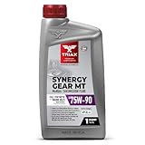 TRIAX Synergy Gear MT 75W-90 GL-4 (MT-90); Full Synthetic Manual Trans Fluid; Smooth Shifting; No Sticking, Slipping, Vibration, or Shudder; Yellow Metal Safe (1 Quart)