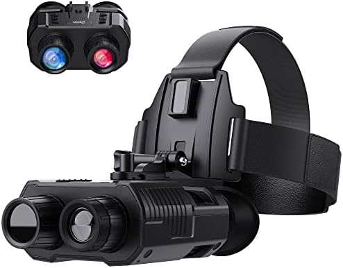 Dsoon Digital Infrared Night Vision Goggles for Adults, 4X Digital Zoom Hands-Free NGV for Helmet (Not Supplied)