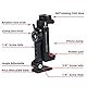 Metall-Stativhalterung + drehbarer Blitzschuh, um 360 Grad dreh- und neigbarer Winkel, kompatibel mit iPhone Smartphone-Halterung,Desktop-Stativ für Handy,Video-Live-Streaming,Vlogging Rig