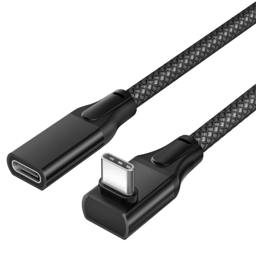 Basesailor USB C Extension Cable 90 Degree 3.3FT for iPhone 16 15 Pro Max