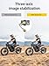 AOCHUAN Smart X3 360° Pan Rotation Gimbal Stabilizer for iPhone, Magnetic Remote Control, 3-Axis Stabilizer w/Built-in Extension Rod & One-Touch Open Tripod, Foldable Phone Gimbal for Vlogging, Travel