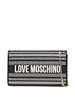 Love Moschino BORSA CANVAS NERO+PU NERO