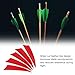 PATIKIL Arrows Vanes 50 Pack 3 Inch Arrow Turkey Feather Fletch Left Wing Fletching Red for DIY Target Shooting