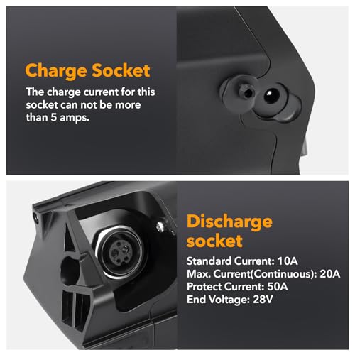 Miniatura 5 de Season E-Bike Pedelec - Batería De 36 V 13 Ah 481 Wh Con Cargador De 2 A, Apto Para Motores De 36 V, 250 W 350 W 500 W, Para Bicicleta Ncm, Puede Corresponder A Dlg, Reention