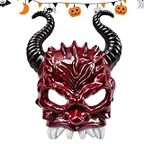 Applications multiples: présentant une conception pour les performances théâtrales, les fêtes et la photographie, le Masque effrayant Halloween Horn assure une polyvalence parfaite, permettant aux utilisateurs de réaliser une esthétique notable et des expériences inoubliables dans divers scénarios