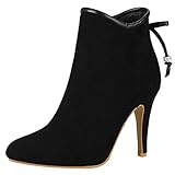  Zanpa Sweet Damen Stiefeletten Zipper Herbstschuhe Heels Black Size 38
