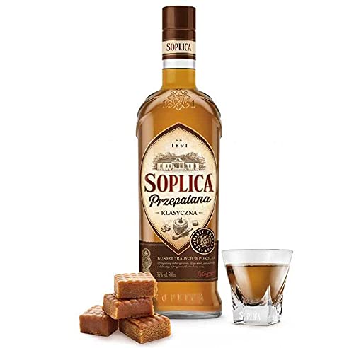 SOPLICA LICOR DE CARAMELO Y FRUTOS SECOS PRZEPALANA KLASYCZNA 50 CL