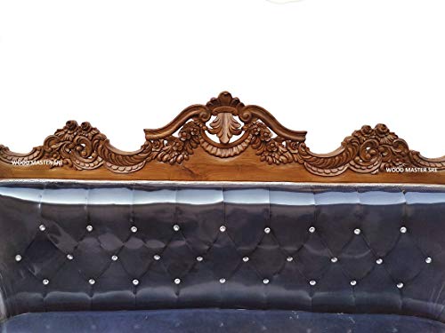 Image of Luxury Wooden Teakwwood Five Seater Sofa Set for Living Room (Honey Brown) Solid Wood Outdoor Chair 5 Seater Sofa | (17)