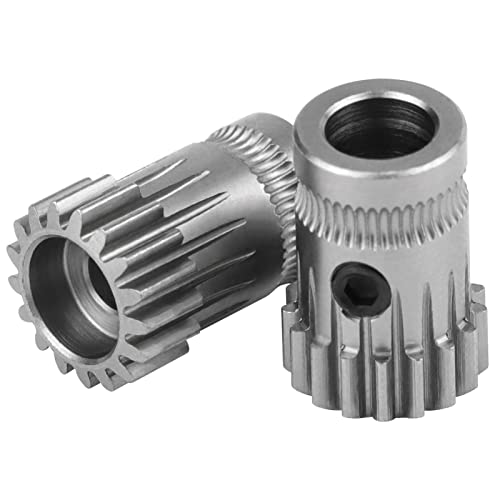 Upgrade High Precision Hardened Steel Mk3 Dual Drive Gear Nickel Plating 5Mm Bore Compatible With Ddb Extruder Prusa I3 Mk2/Mk2S/Mk2.5 Mk3S 3D Printer (Upgrade Gears) #TOP1