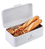 🥐【𝐃𝐞𝐜𝐨𝐫𝐚𝐧𝐝𝐨 𝐬𝐮 𝐂𝐨𝐜𝐢𝐧𝐚】 Nuestra caja de pan retro es exquisita y hermosa, que es perfecta para tu pequeña cocina. Puede ahorrar su precioso espacio en la encimera y mantener ordenadas sus comidas favoritas. Los detalles exquisitos y un diseño exterior brillante añaden un toque de encanto a su habitación. Proporciona una gran solución de almacenamiento que se puede utilizar como caja de herramientas, botiquín y caja de almacenamiento de juguetes.