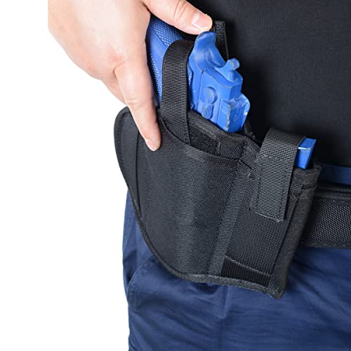 Sdtacduge Tactical Adjustable Gun Holster  Molle Airsoft Holster With Magazine Pouch The Waistband Pistols Holsters For Right And Left Hand Draw Holster For Men/Women Fits Most Size Pistols Black #TOP7