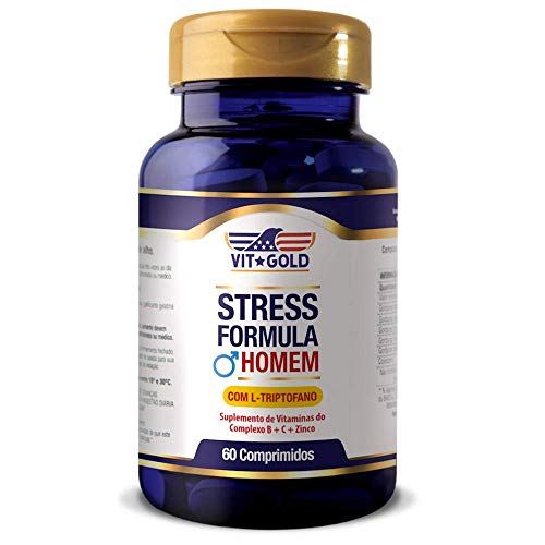 Stress Formula Homem com L-triptofano Vitgold 60 comprimidos