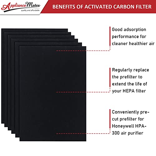 HRF-A300 Pre Filter A Replacement for Honeywell HPA300 Series HEPA Air Purifier, 6-Pack Pre-Cut Carbon Pre Filter - Thumbnail 5