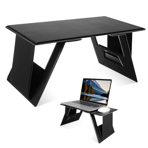 PRETYZOOM Strong Construction Laptop Bed Desk Multi-Purpose Functionality Travel Laptop Stand Car Table Tray