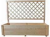 habitat et jardin Holzpflanzgefäß Orpin mit Spalier – 98 x 34 x 104 cm