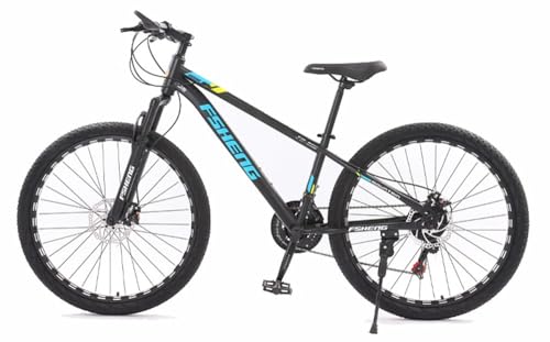 Kcolic Bicicleta Montaña 24/26 Pulgadas, Bicicleta con Freno Disco, Cambio 3 Marchas, Apariencia Deportiva, Suspensión Total, MTB Completa B,26in