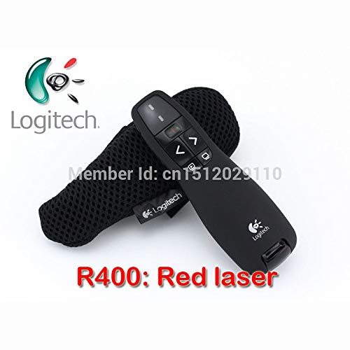 Apresentador Multimídia Laser Pointer Logitech R400 - Receptor USB
