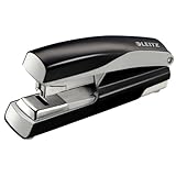  Leitz 5523 Flachheftgerät Stark NeXXt, 40 Blatt mit je 1.000 Heftklammern 24/6 24/8 und 26/6 (Flachheftgerät + Heftklammern, schwarz)