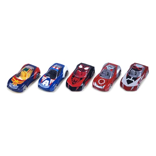 Image of Marvel Go Collection | 5-Pack| Marvel's Captain America, Captain Marvel, Iron Man, Miles Morales and Ant-Man | 1:64 Diecast Toy Cars | Ages 3 and Up | Collect Them All | Birthday Gift for Kids
