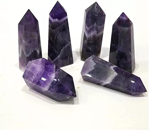 Punta de cuarzo amatista natural piedra morada decorativa para coleccionismo mineral 2