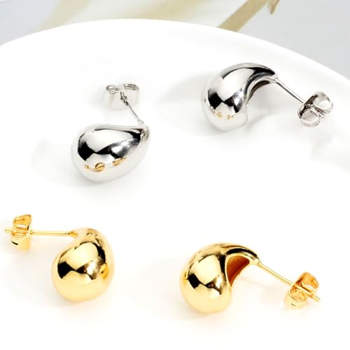 LOMISS BRINCO GOTA FOLHEADO A OURO 18K LISO (Dourado)