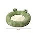 Gralara Cartoon Frog Shape Cat Bed House Cat Bed Comfortable Indoor for Cats or Small Dogs Kennel Cute Pet Cat Nest Cat Nest for Puppy Kitten Rabbit, M