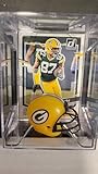 Romeo Doubs Green Bay Packers Mini Helmet Card Display Collectible Auto Shadowbox Autograph