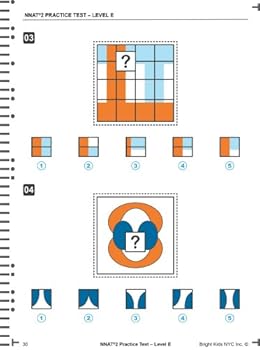 Paperback NNAT 2 Practice Test Level E - Test Two (6th and 7th Grade Entry) Book