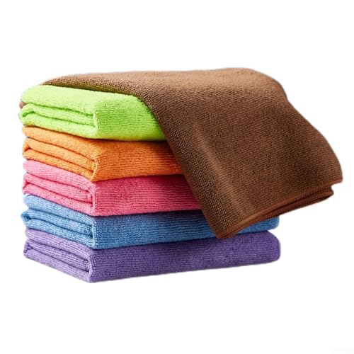 Trapos de cocina, 10 paños de limpieza de algodón de 30 x 30 cm para el hogar, cocina, multiusos, absorbentes, suaves, lavables a máquina